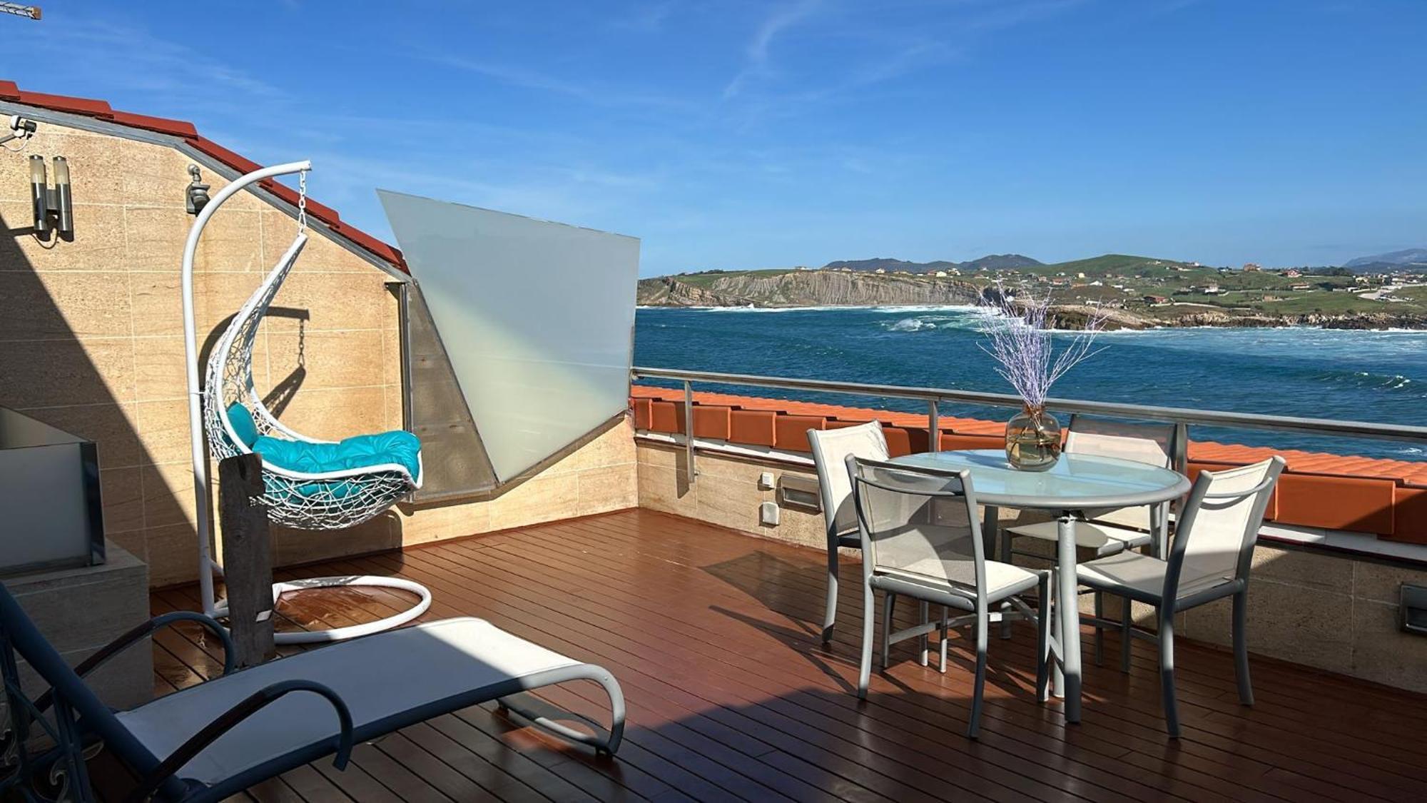 Apartamento Piso sobre mar junto al Faro de Suances Exterior foto